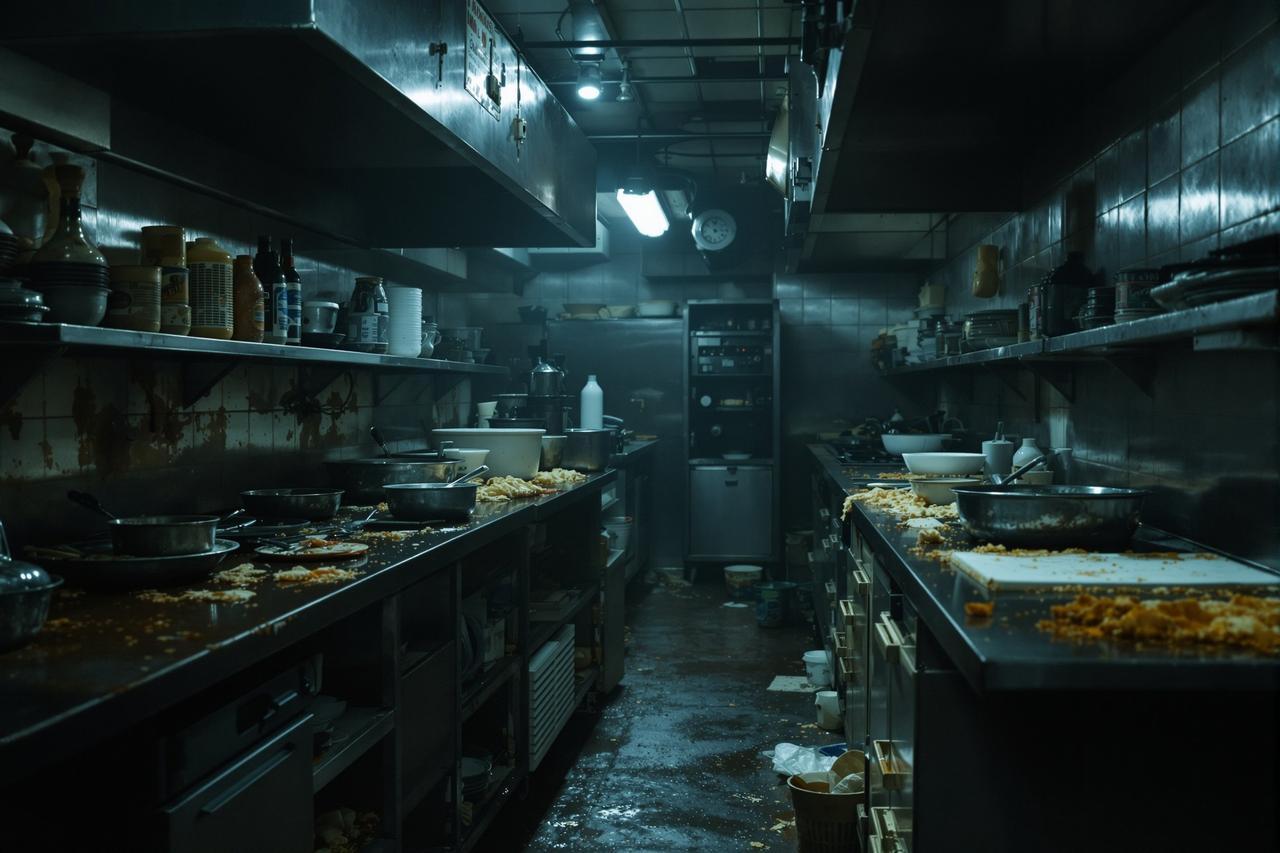 色虎在线最新 - 某网红打卡地被曝食品安全问题,后厨蟑螂乱爬画面触目惊心